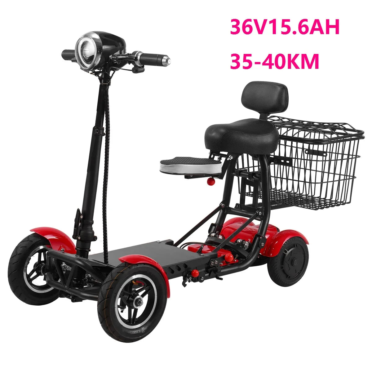MyMobility Foldable Electric Mobility Scooter – Dual Motor, 4-Wheel, 25km Range, Compact & Travel-Friendly