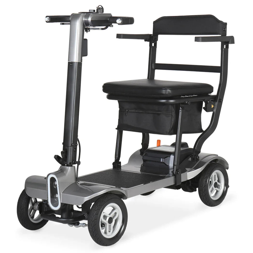 My Mobility Instant Folding Lightweight Portable Mobility Scooter – 17.4kg, Travel-Friendly, Aluminium Frame, Cushioned Seat