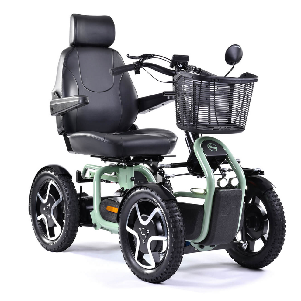 Scoozy S800 8mph Mobility Scooter – 31-Mile Range, 18” Pneumatic Wheels, Lithium Battery, Off-Road & Urban Use