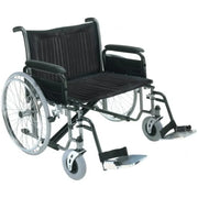 Roma Medical Heavy-Duty Extra-Wide Wheelchair – 26" Wide Bariatric Folding Chair for Users up to 50 Stone