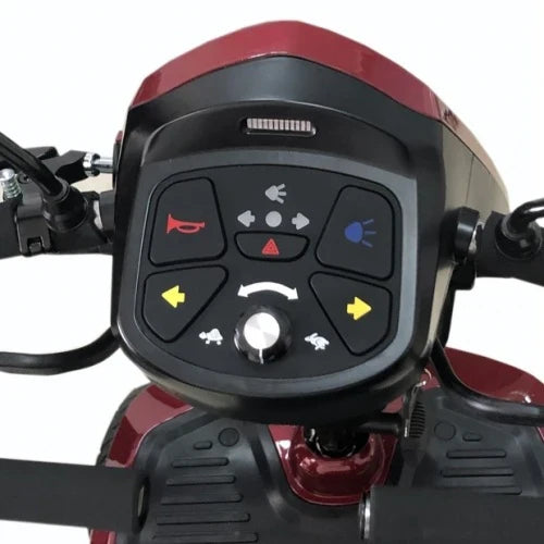 Komfy 4 Mobility Scooter – 4 mph, 25-Mile Range, Luxury Swivel Captain’s Seat & Suspension