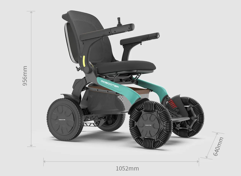 Robooter E60 Pro Folding Electric Wheelchair – Lightweight, All-Terrain, 14-Mile Range