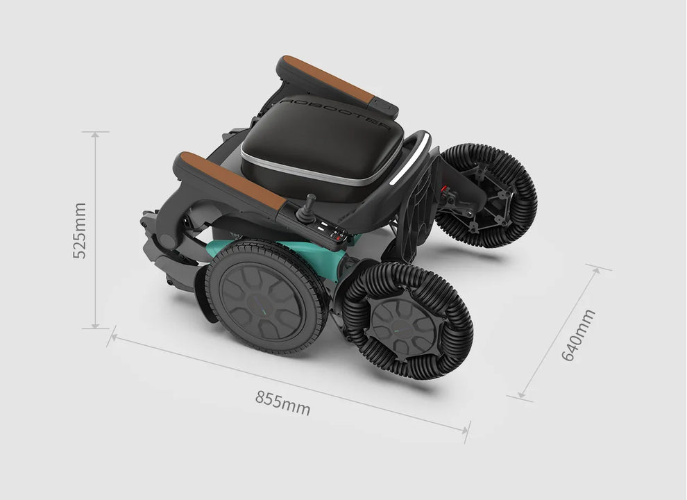Robooter E60 Pro Folding Electric Wheelchair – Lightweight, All-Terrain, 14-Mile Range