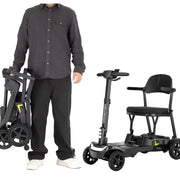 Welzo FreeFold X Lightweight Folding Mobility Scooter – Electric Scooter with Lithium Battery