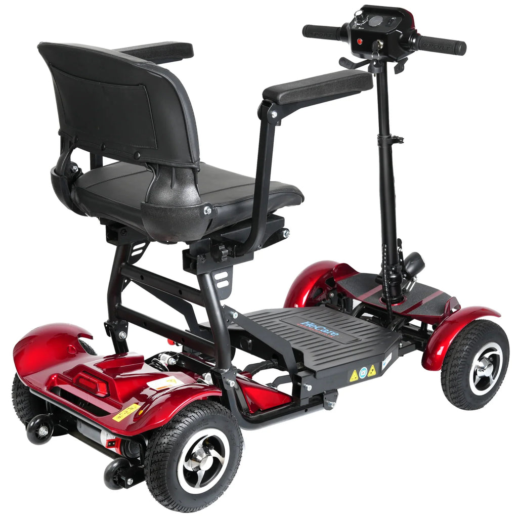 My Mobility Instant Folding Lightweight Portable Mobility Scooter – Manual & Automatic Versions, 24kg, Travel-Friendly, Cushioned Seat