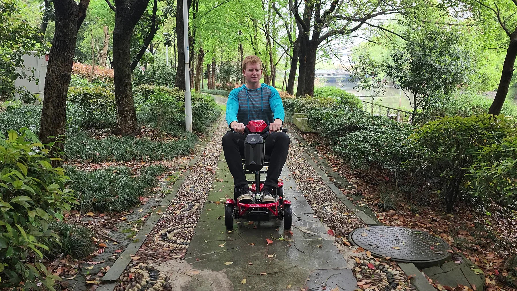 My Mobility Instant Folding Lightweight Portable Mobility Scooter – Manual & Automatic Versions, 24kg, Travel-Friendly, Cushioned Seat