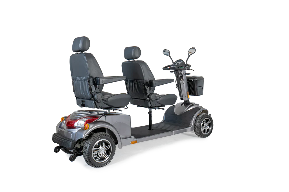 Tandem 8 mph Dual-Seat Mobility Scooter – Heavy-Duty Scooter for Two with Extended Range