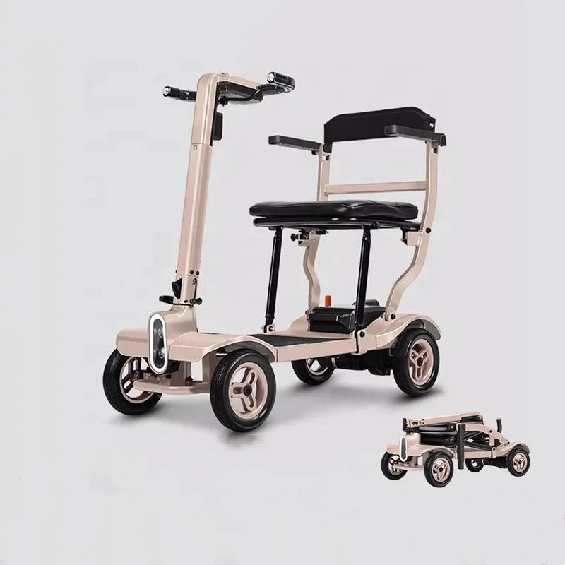 Welzo All-Terrain Ultra-Light 15KG Folding Electric Mobility Scooter – Portable and Compact