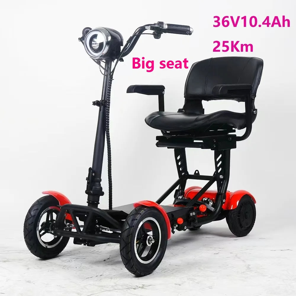 MyMobility Foldable Electric Mobility Scooter – Dual Motor, 4-Wheel, 25km Range, Compact & Travel-Friendly