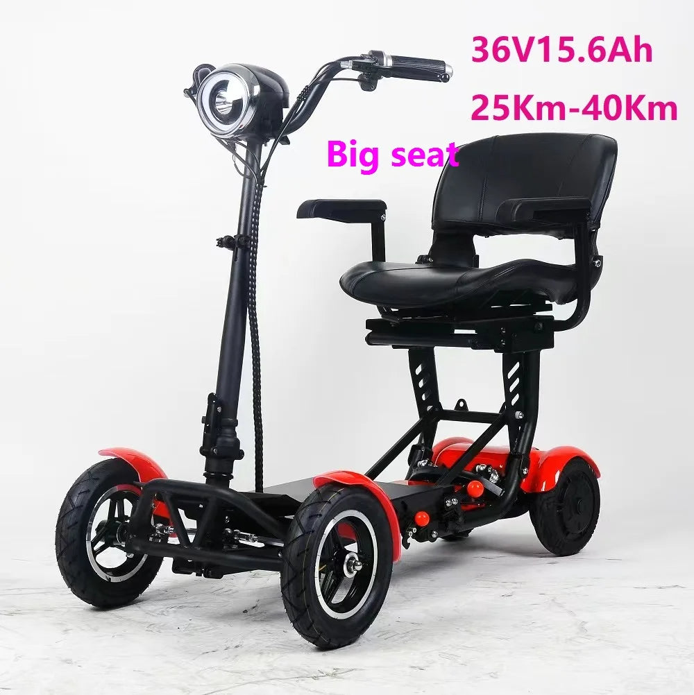 MyMobility Foldable Electric Mobility Scooter – Dual Motor, 4-Wheel, 25km Range, Compact & Travel-Friendly