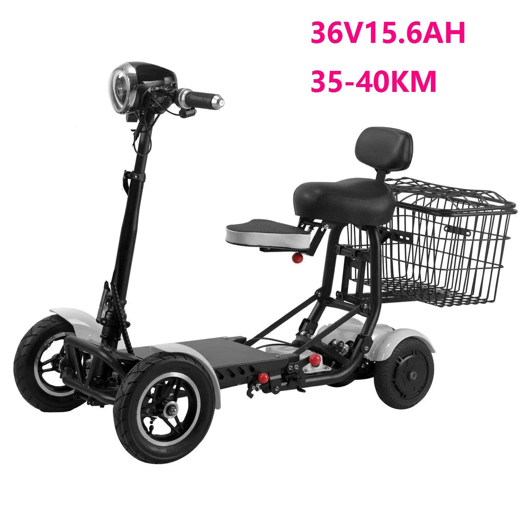MyMobility Foldable Electric Mobility Scooter – Dual Motor, 4-Wheel, 25km Range, Compact & Travel-Friendly