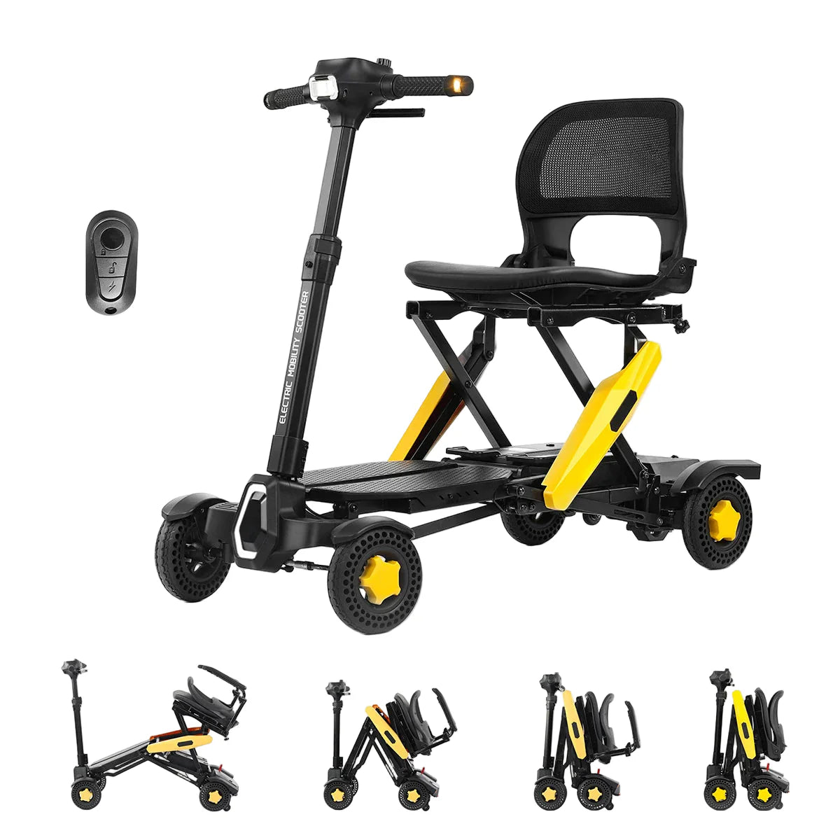 Welzo GlideFOLD 1000 – Premium Automatic Folding Mobility Scooter