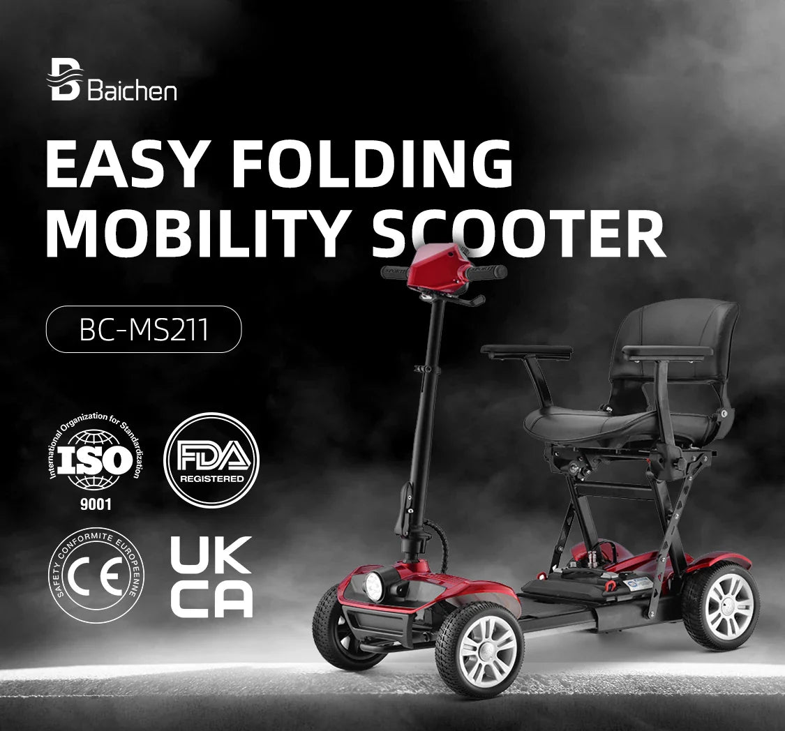 Welzo Auto Fold 1100 – Automatically Folding Electric Mobility Scooter