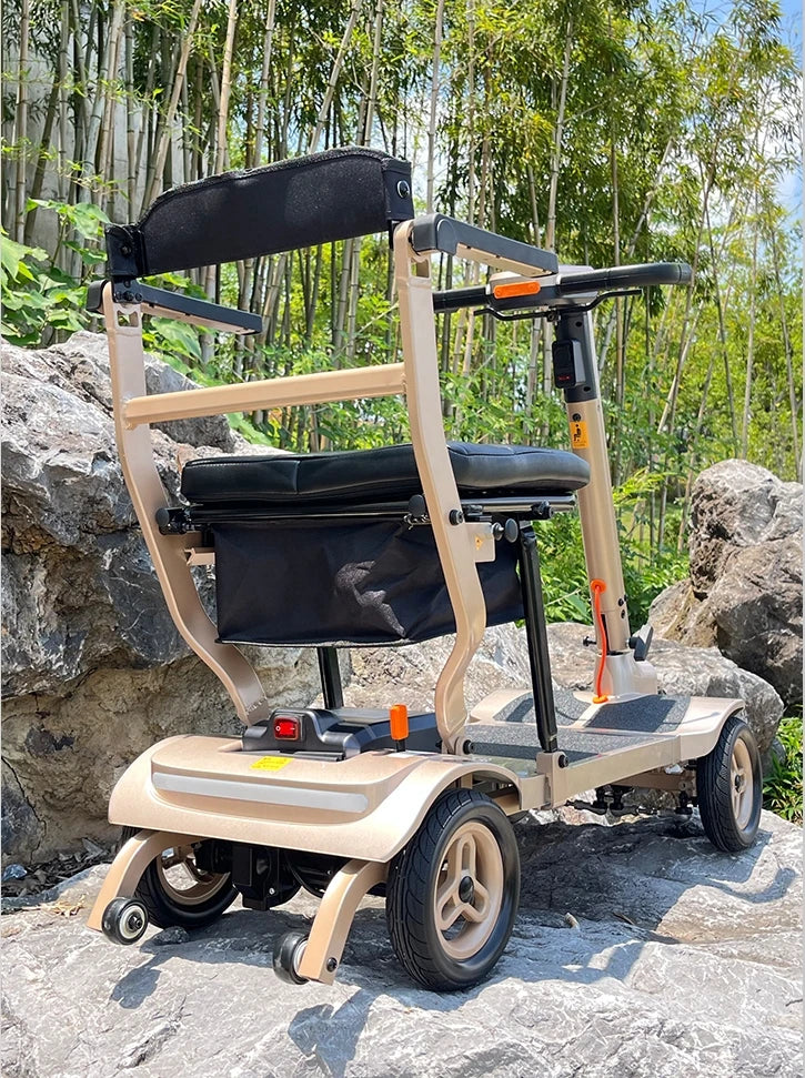 Welzo All-Terrain Ultra-Light 15KG Folding Electric Mobility Scooter – Portable and Compact