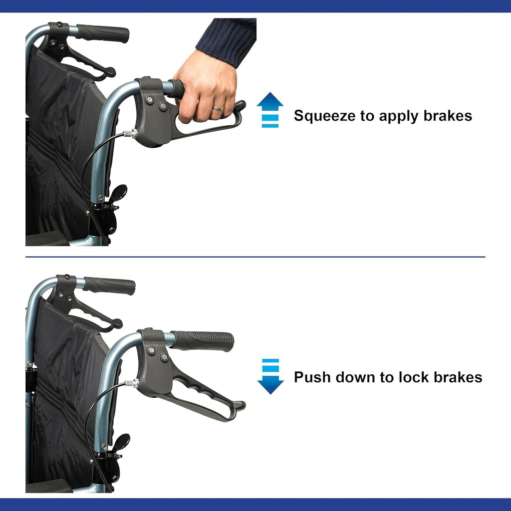 Escape Lite Foldable Aluminium Wheelchair – Lightweight, Travel-Friendly & Comfortable Mobility Aid