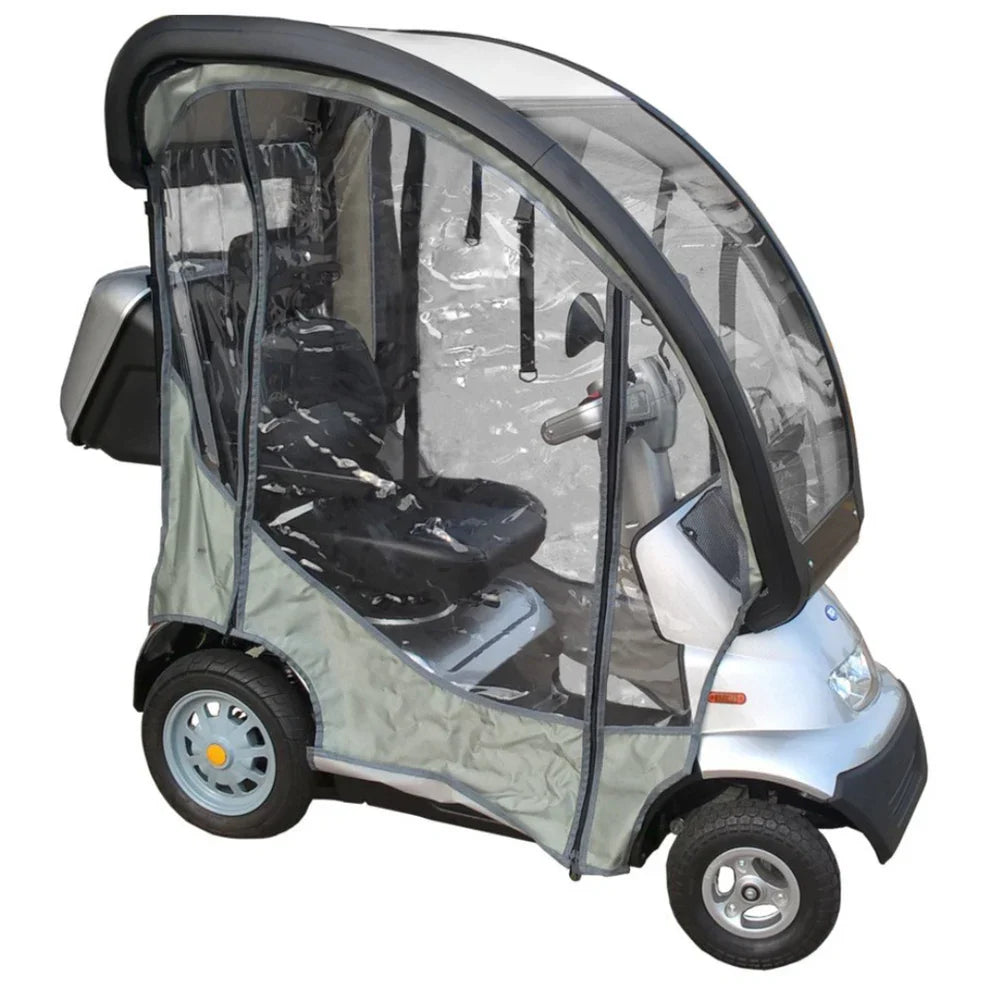 Breeze S4 Solid Canopy & Side Panels – All-Weather Mobility Scooter Protection