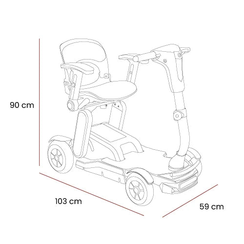 Connex Autofold Mobility Scooter – Lightweight, Automatic & Travel-Ready