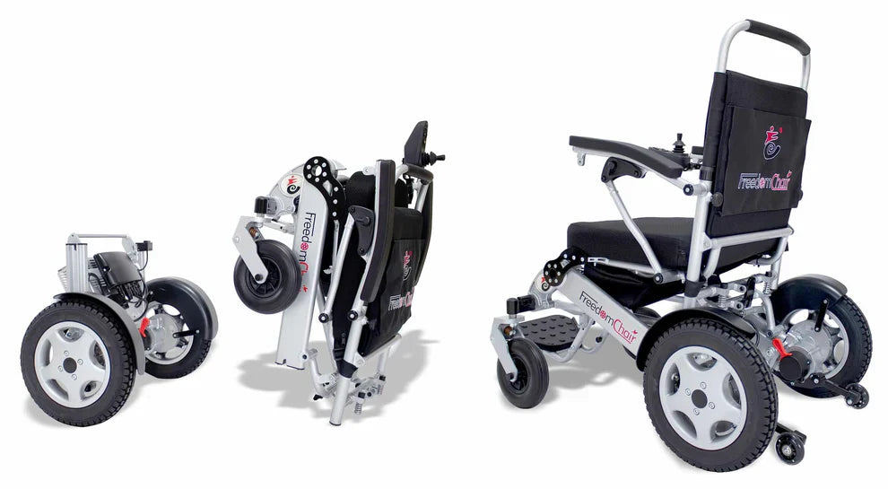 Freedom Chair DE08L Electric Folding Wheelchair – Lightweight, Detachable & Long-Range