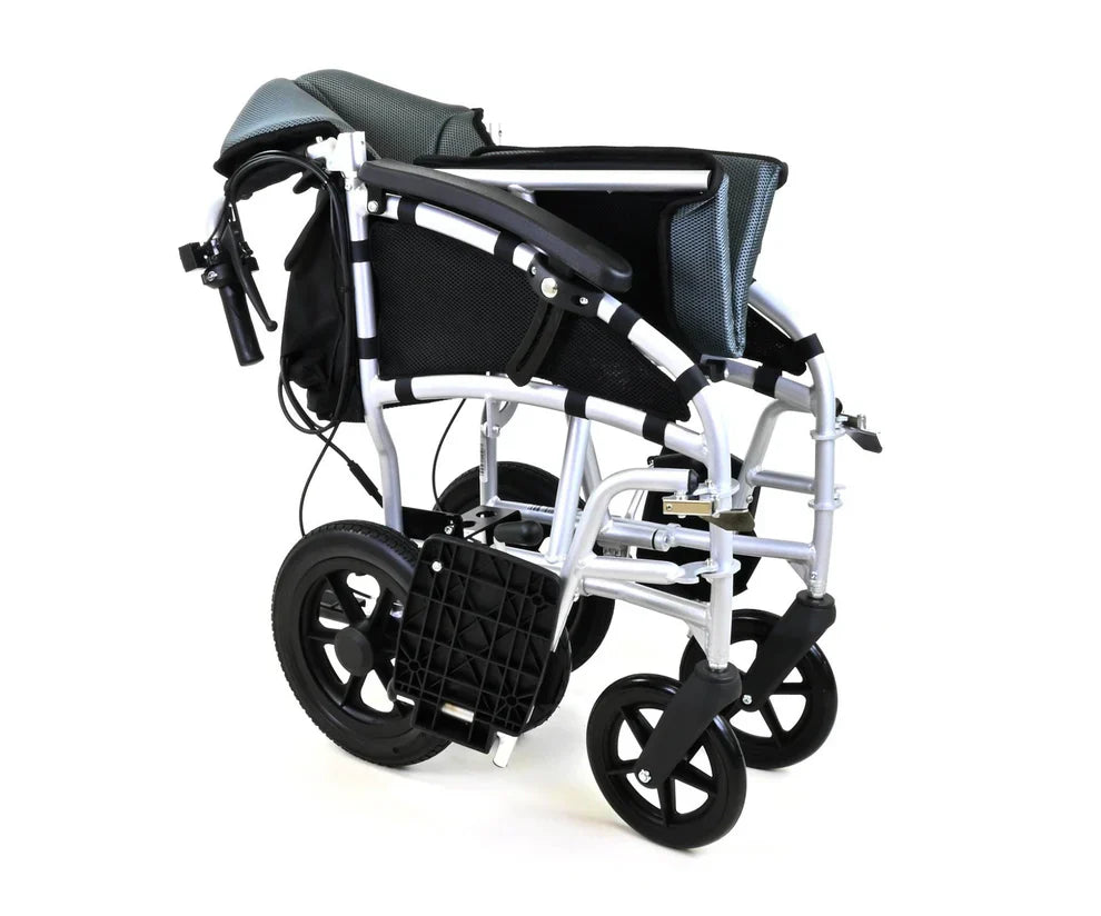 Power Push Sonic – Attendant-Controlled Folding Electric Wheelchair, 10-Mile Range, 4 mph