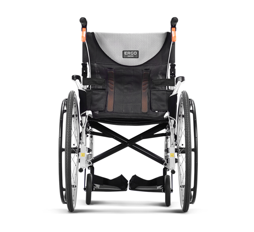 Karma Ergo 3 Lightweight Self-Propelled Wheelchair – Foldable Aluminium Frame with Ergonomic S-Ergo Seat