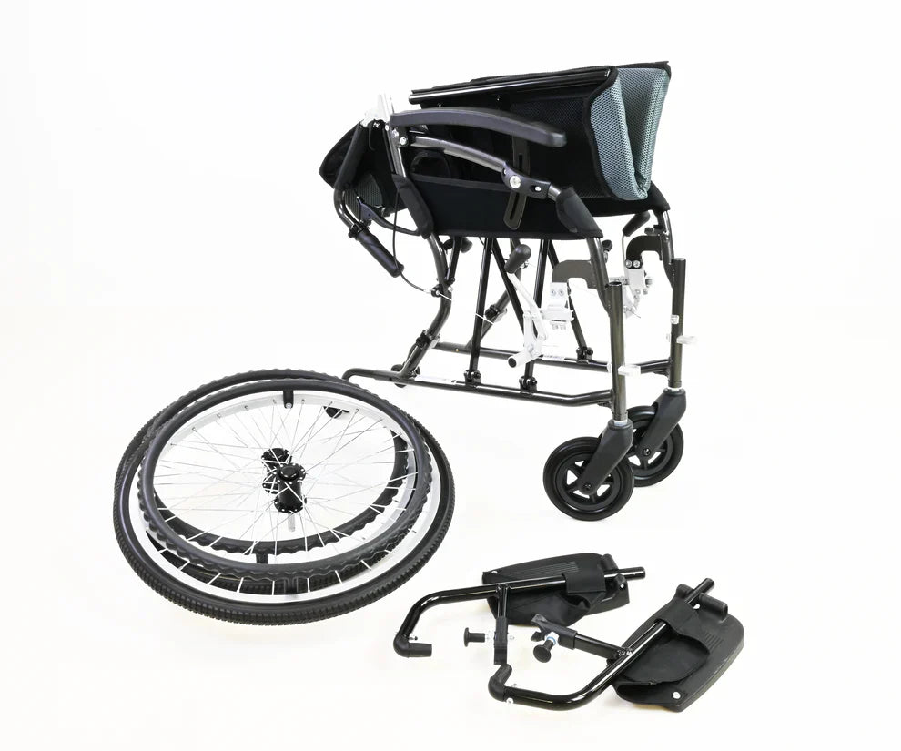 Gravity Lite Self-Propel Wheelchair – Ultra-Lightweight Aluminium, Travel-Friendly & Compact