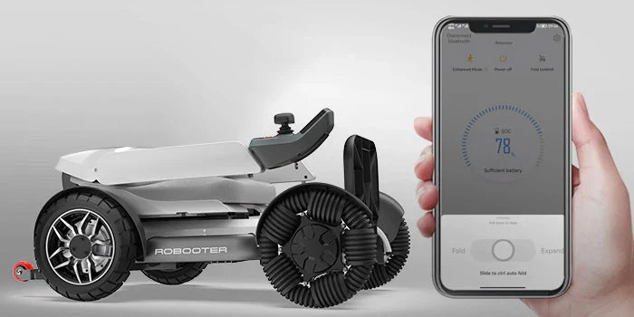 Robooter X40 Folding Powerchair – Lightweight Automatic Electric Wheelchair with Omnidirectional Wheels
