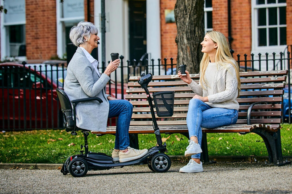 Airscape 4mph Mobility Scooter – Lightweight Travel Scooter, 10-Mile Range, Lithium Battery, Foldable, Swivel Seat