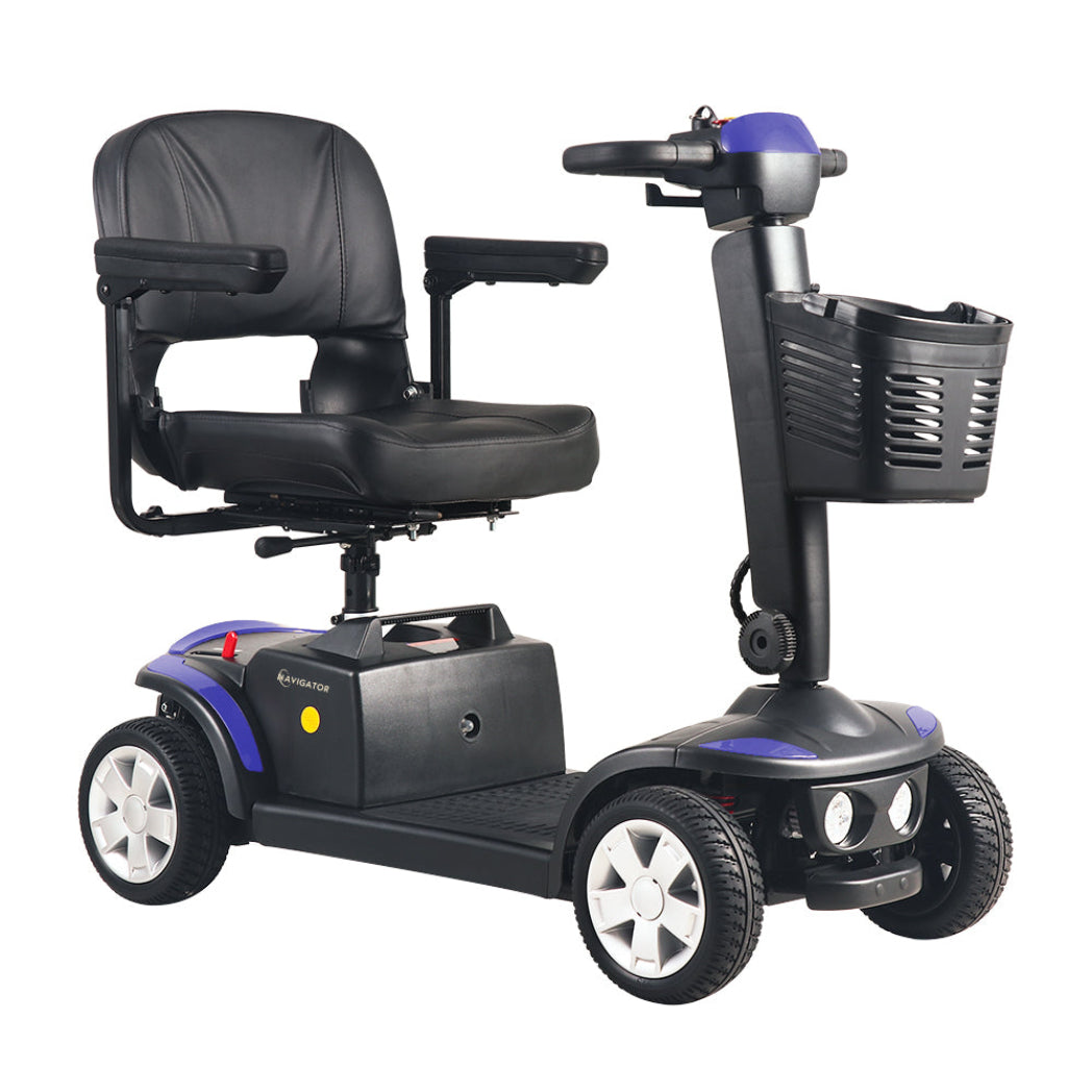 My Mobility Outdoor Electric Mobility Scooter – 20Ah Battery, 16-Mile Range, Full Suspension, 9” Wheels, Swivel Seat