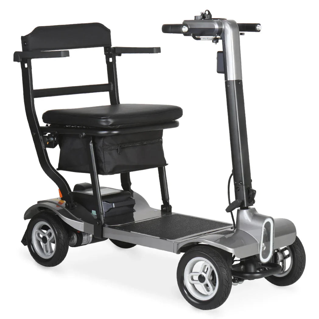 My Mobility Instant Folding Lightweight Portable Mobility Scooter – 17.4kg, Travel-Friendly, Aluminium Frame, Cushioned Seat