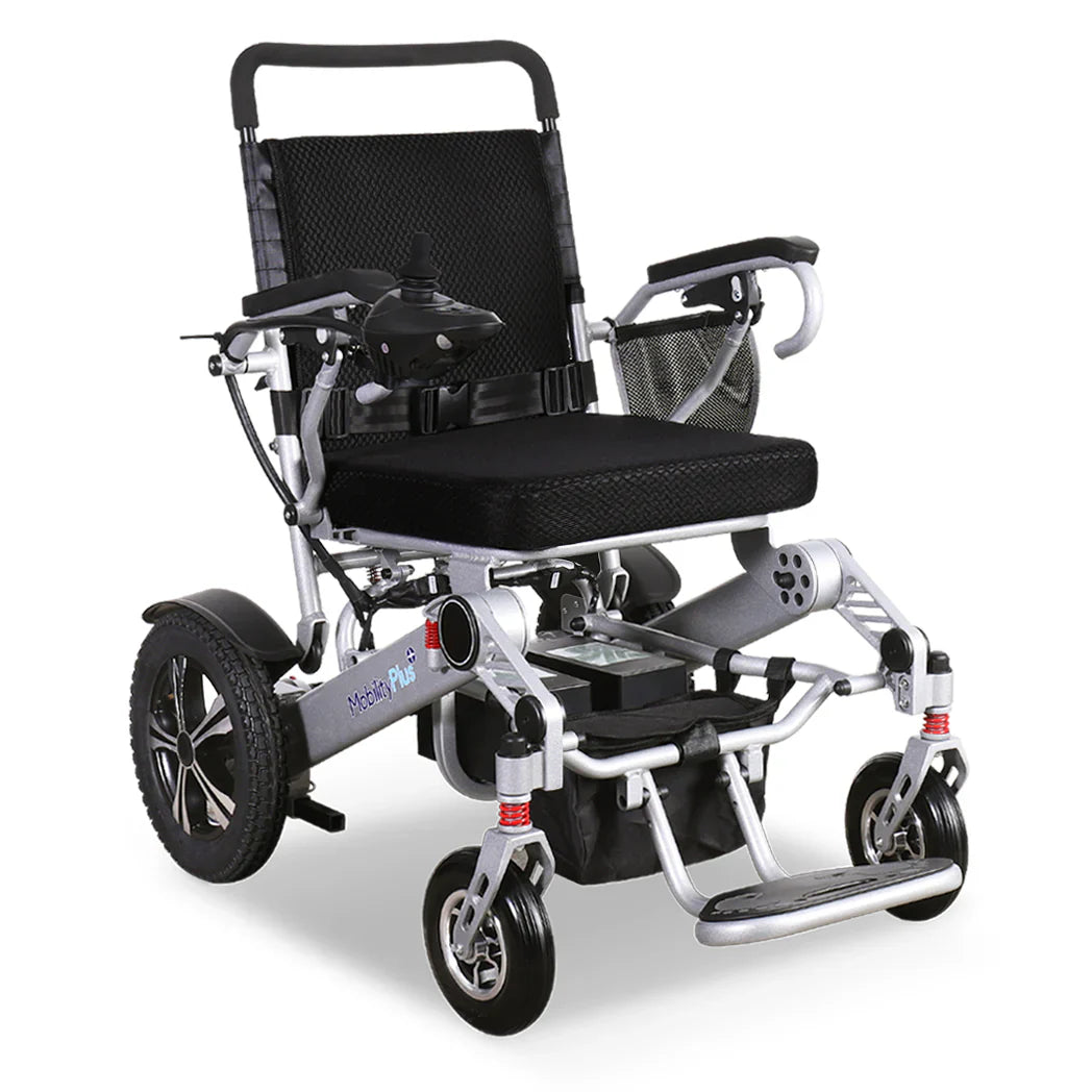 Ultra-Light Folding Electric Wheelchair – Heavy-Duty 160kg Capacity, Dual 350W Motors