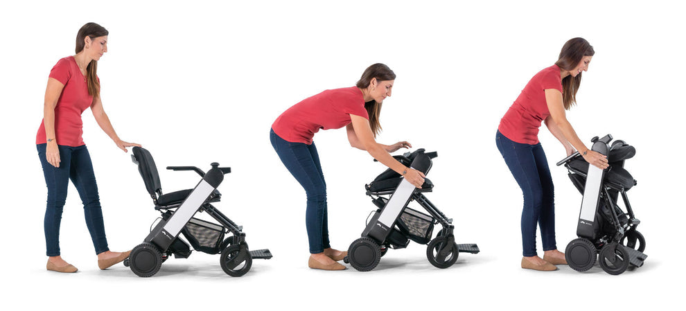 Whill F Folding Powerchair by TGA Mobility – Lightweight 26.7kg, Compact Design, 12-Mile Range, Bluetooth Controls