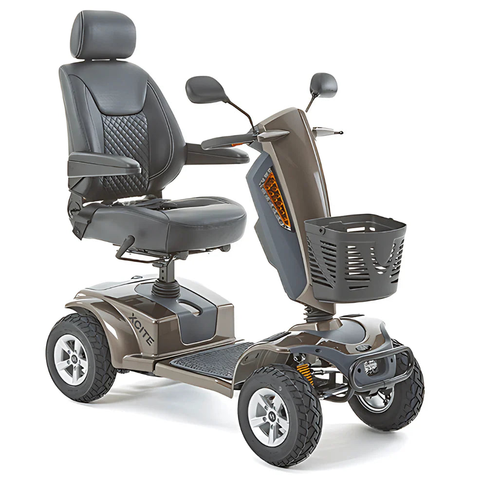 Xcite Mobility Scooter – 8 mph Road-Legal, Up to 45-Mile Range & Full Suspension