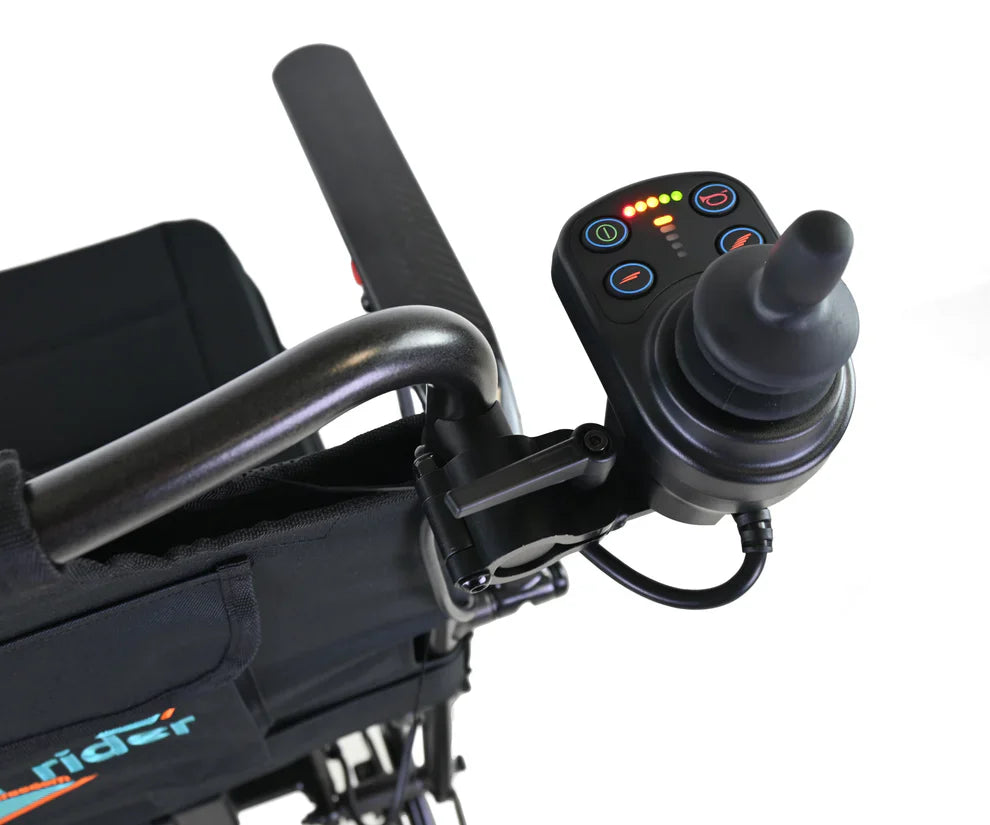 Olympus CF Folding Electric Wheelchair – Ultra-Lightweight Carbon Fibre Powerchair for Travel