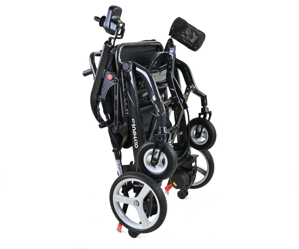 Olympus CF Folding Electric Wheelchair – Ultra-Lightweight Carbon Fibre Powerchair for Travel