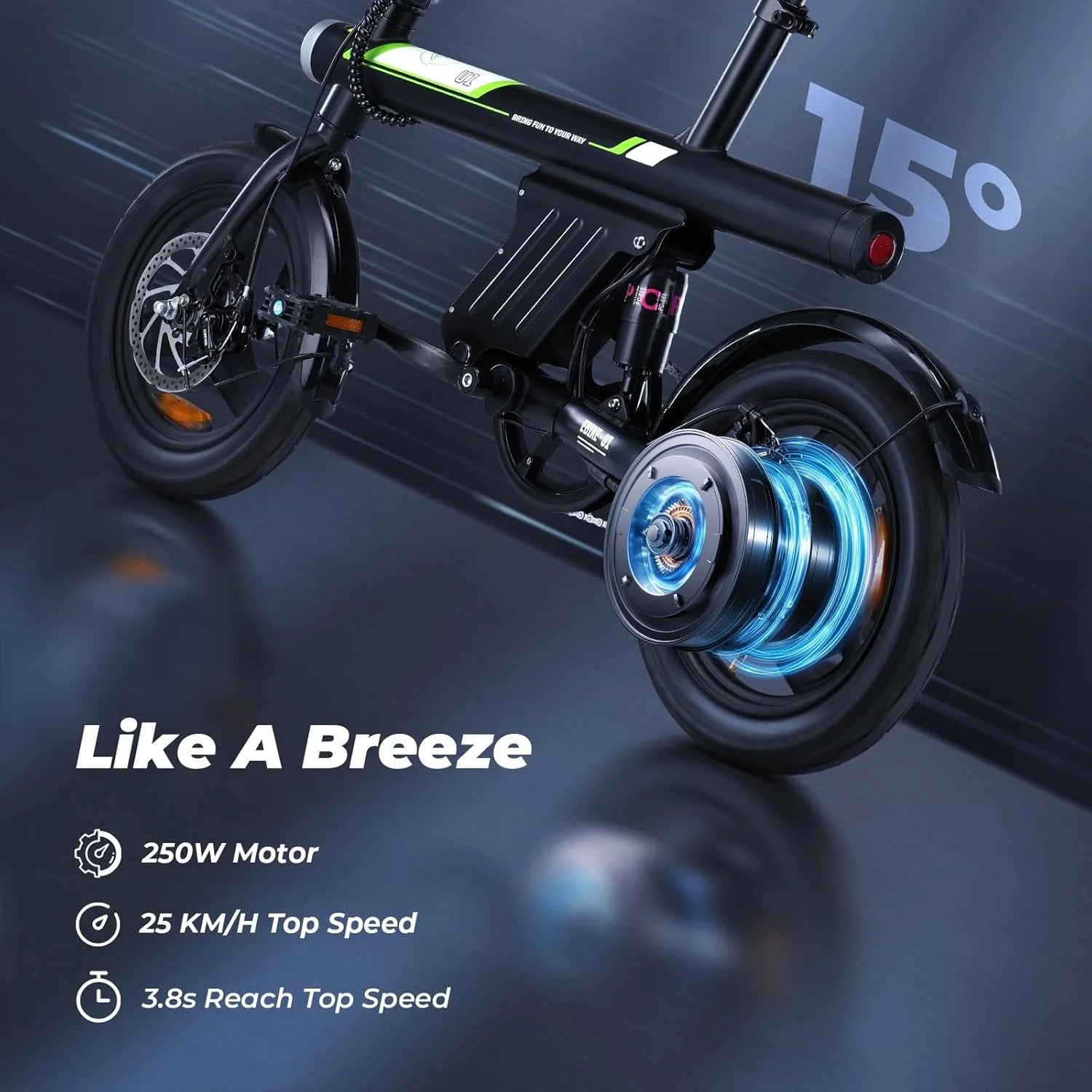 Premium Electric Bike with LCD Display – 250W Motor, 36V Battery & Waterproof Wiring (25km/h)