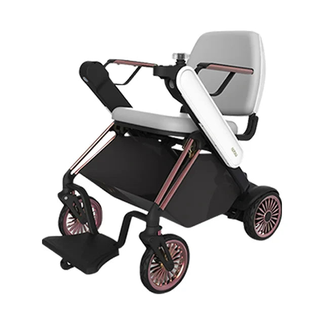 Welzo Aero Ultra-Light Dual-Motor Foldable Mobility Scooter – 17.5 kg Power Wheelchair