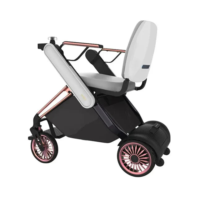 Welzo Aero Ultra-Light Dual-Motor Foldable Mobility Scooter – 17.5 kg Power Wheelchair