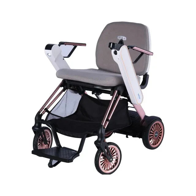 Welzo Aero Ultra-Light Dual-Motor Foldable Mobility Scooter – 17.5 kg Power Wheelchair
