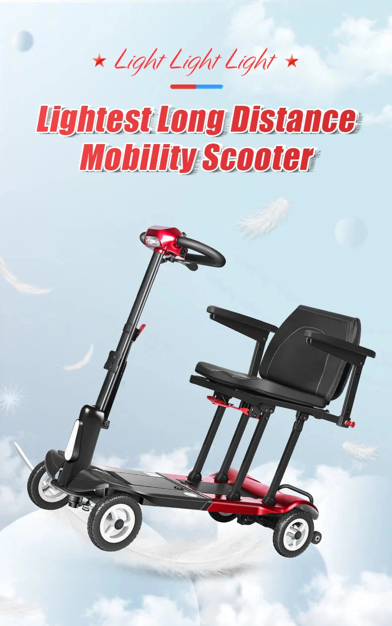 Welzo Feather+ Ultra-Light Magnesium Folding Mobility Scooter