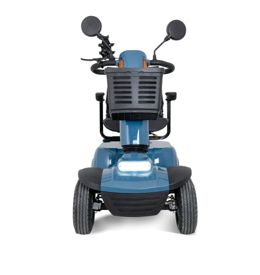 Savvy 4 Pavement-Legal Mobility Scooter – 21-Mile Range, 12” Pneumatic Tyres, Front & Rear Suspension, Swivel Seat