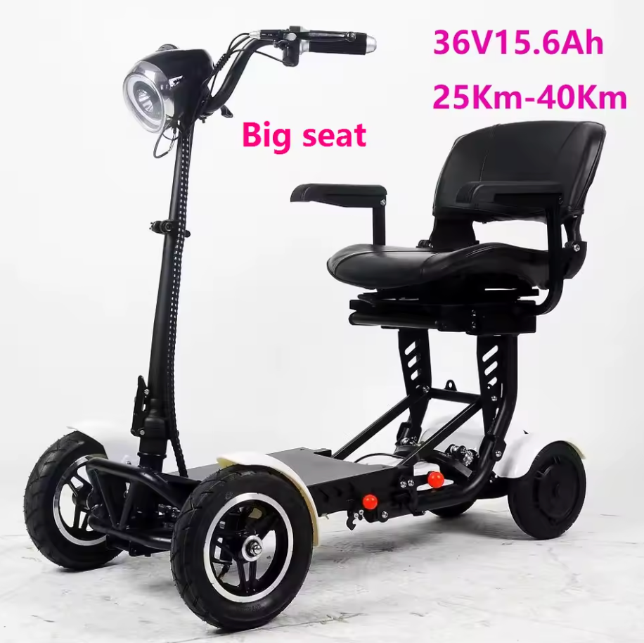 MyMobility Foldable Electric Mobility Scooter – Dual Motor, 4-Wheel, 25km Range, Compact & Travel-Friendly