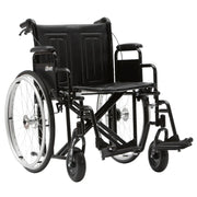 Drive DeVilbiss Sentra EC Bariatric Wheelchair – Extra Wide Heavy-Duty Folding Wheelchair for Users up to 31 Stone, 20"–24" Seat Options
