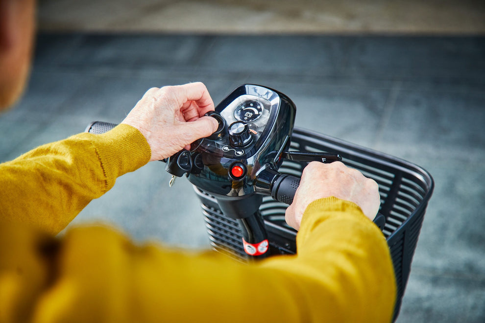 Airscape 4mph Mobility Scooter – Lightweight Travel Scooter, 10-Mile Range, Lithium Battery, Foldable, Swivel Seat