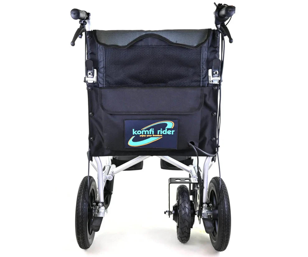 Power Push Sonic – Attendant-Controlled Folding Electric Wheelchair, 10-Mile Range, 4 mph