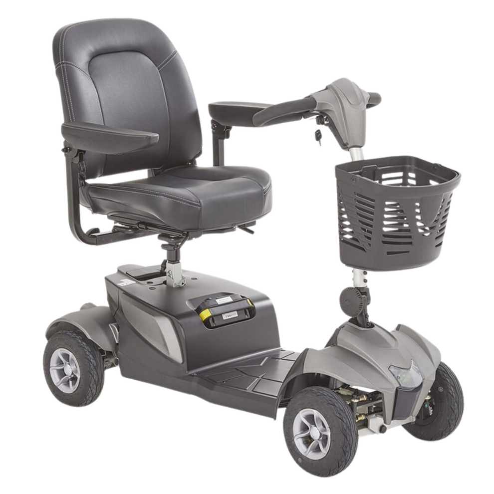 Aura 4mph Mobility Scooter – Lightweight Lithium, 21-Mile Range, Pneumatic Tyres, Adjustable Seat