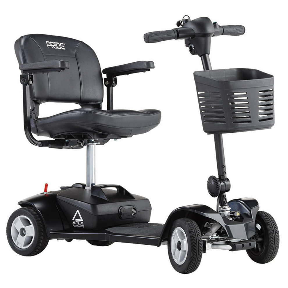 Apex Alumalite Plus 4 mph Mobility Scooter – Lightweight Aluminium Travel Scooter with Up to 28-Mile Range