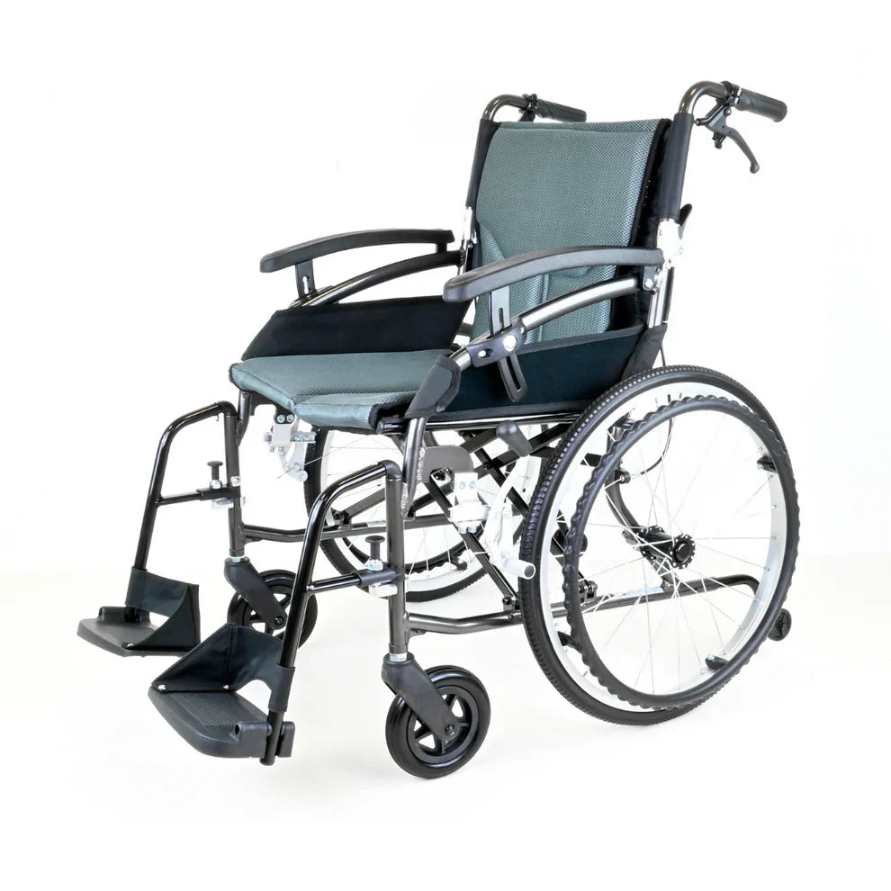 Gravity Lite Self-Propel Wheelchair – Ultra-Lightweight Aluminium, Travel-Friendly & Compact
