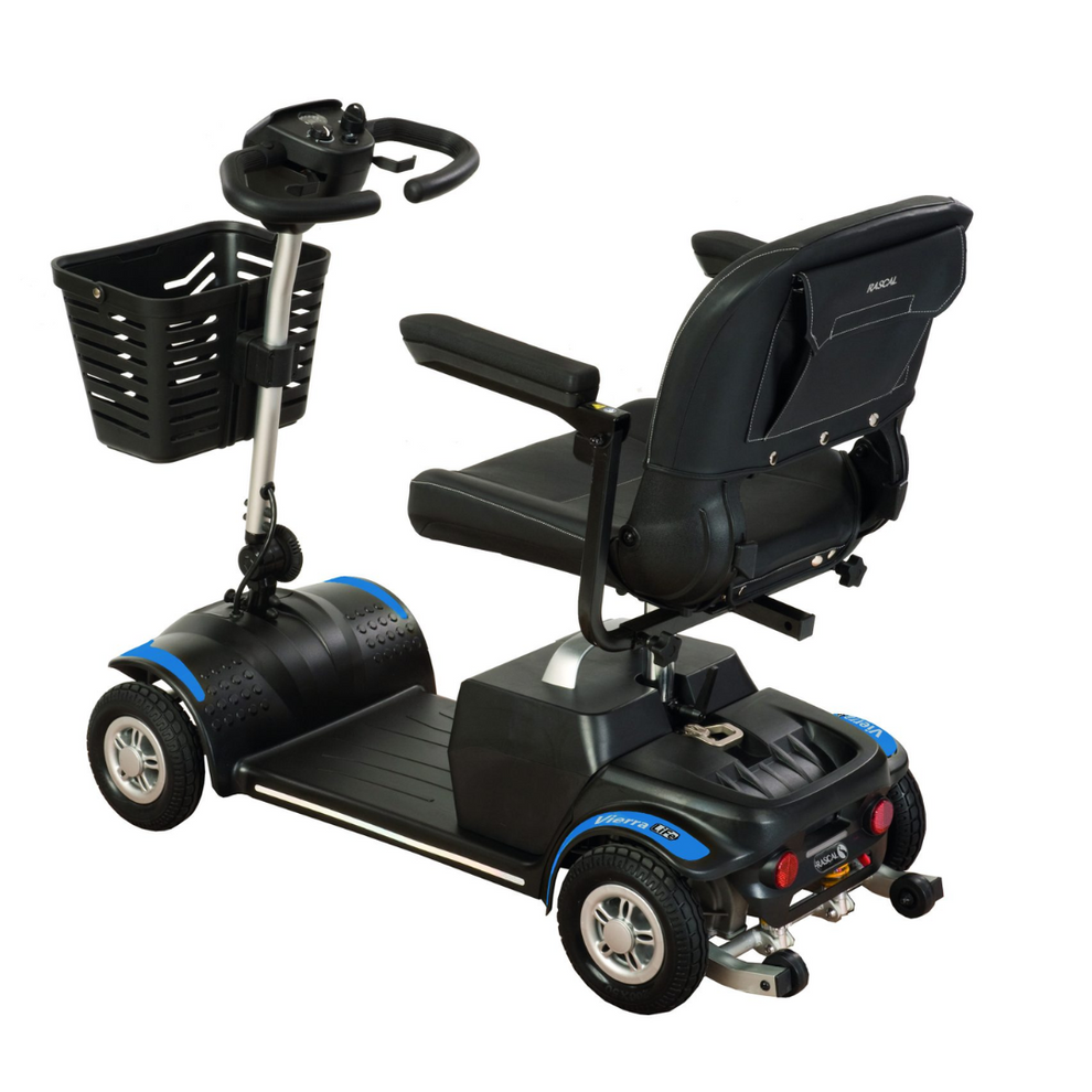Rascal Vierra LiFe 4 mph Mobility Scooter – Lightweight Aluminium Boot Scooter with LiFePO₄ Battery