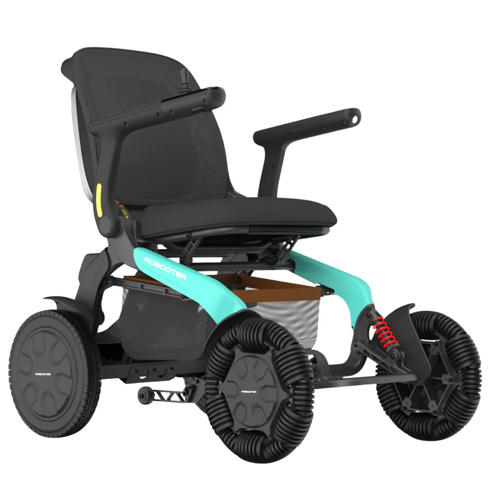 Robooter E60 Pro Folding Electric Wheelchair – Lightweight, All-Terrain, 14-Mile Range