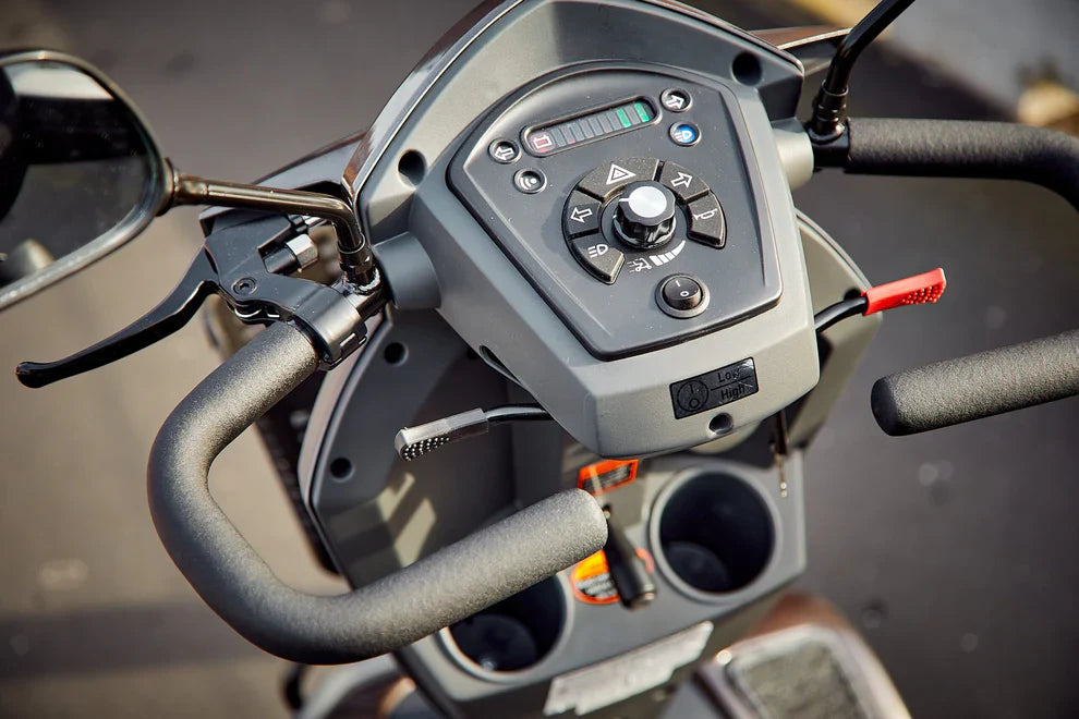 Xcite Mobility Scooter – 8 mph Road-Legal, Up to 45-Mile Range & Full Suspension